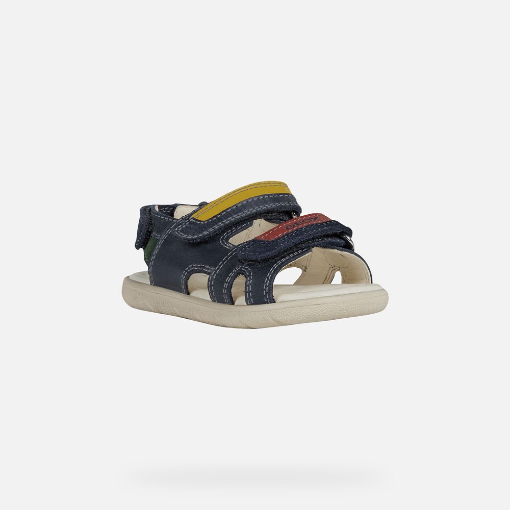 Geox Sandals Navy Alul Boy - Geox Baby Shoes - YLHAXQ348